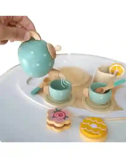Juego De Té De Madera – Afternoon Tea Set