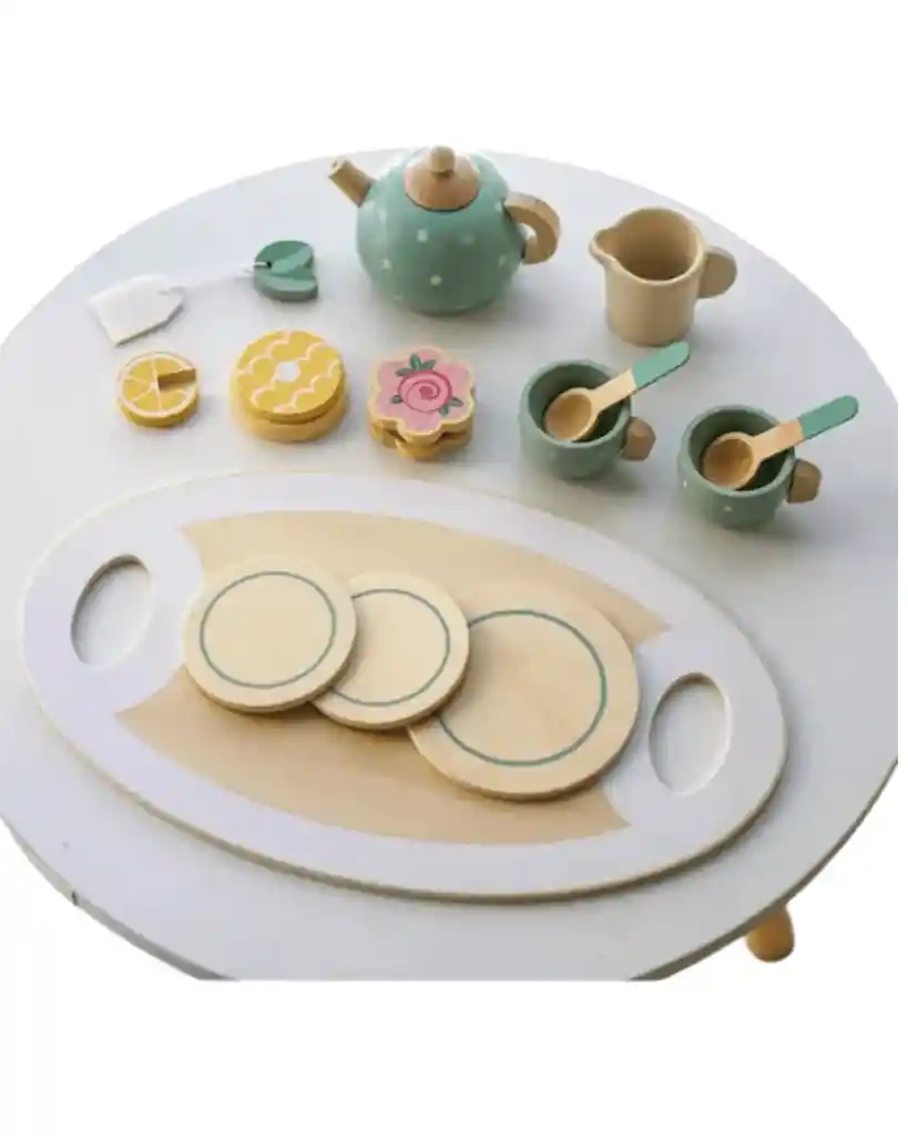 Juego De Té De Madera – Afternoon Tea Set