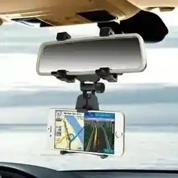 Base Soporte Celular Para Retrovisor De Carro, Ajuste Universal, Conducción Segura Sin Distracción