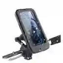 Soporte De Celular Con Estuche Impermeable Y Giro 360° Para Moto Y Bicicleta