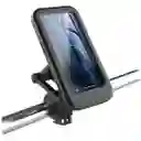 Soporte De Celular Con Estuche Impermeable Y Giro 360° Para Moto Y Bicicleta