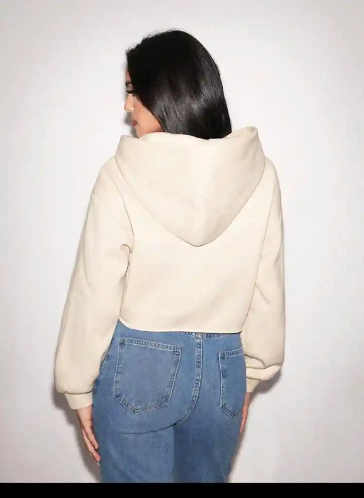 Hoodie Crop Duna Suave