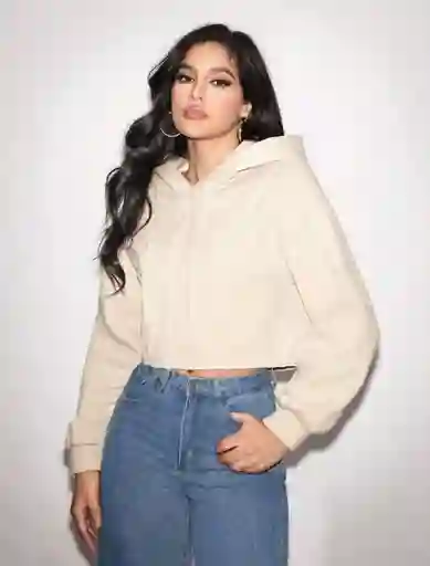 Hoodie Crop Duna Suave
