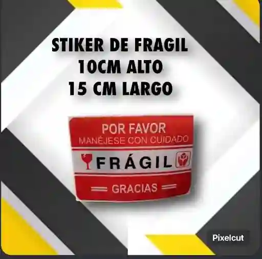 Stickers De Fragil 10cmx15cm -empaque