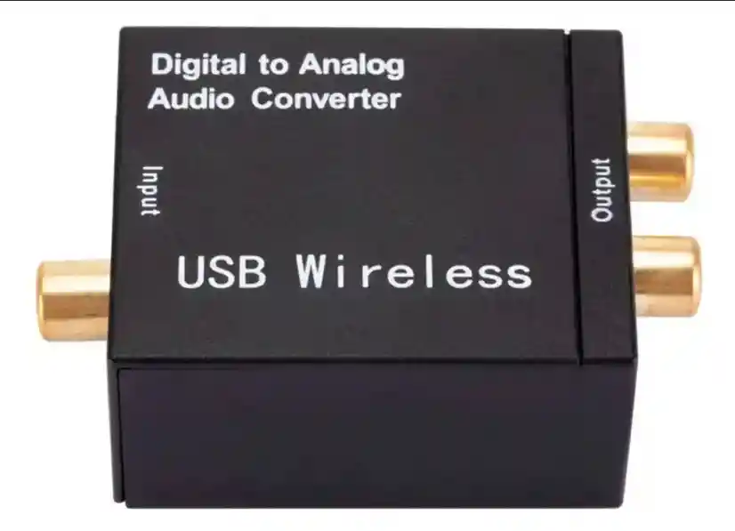 Convertidor De Audio Digital A Analógico Bluetooth+cable Ópt