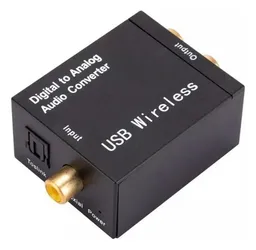 Convertidor De Audio Digital A Analógico Bluetooth+cable Ópt
