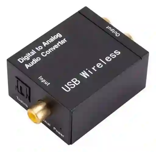 Convertidor De Audio Digital A Analógico Bluetooth+cable Ópt