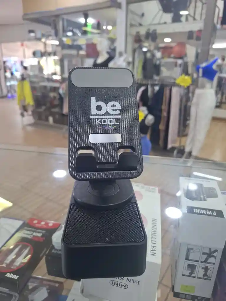 Betterbass 2301bt: Soporte De Celular Con Altavoz Bluetooth, Luces Led, Carga, Rotación 360° Y Sonido 3d – ¡llévalo A Todas Partes!