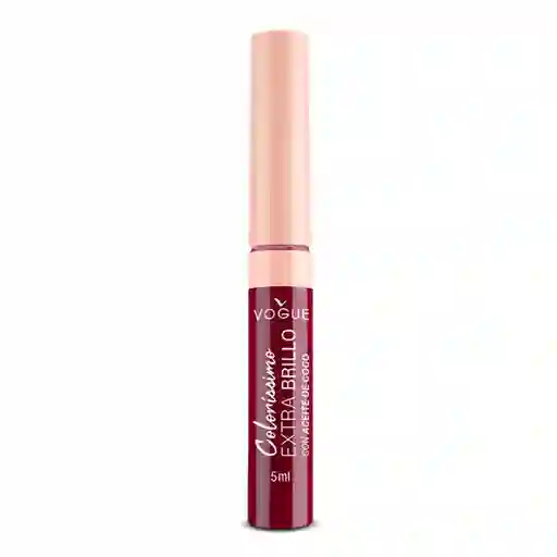 Labial Vogue Coloríssimo Extra Brillo En El Tono Sangría 5ml