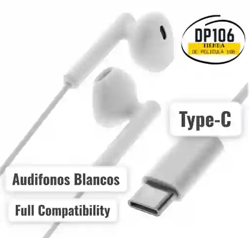 Audifonos Tipo C Alambricos Typec Full Compatilidad