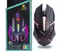 Mouse Gamer Óptico M20 Yelandar Con Luz Rgb, Cable Usb De 1.5m, 3000 Dpi Y Diseño Ergonómico Ideal Para Gamers Y Home Office