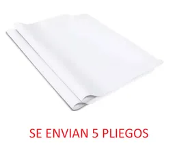 Papel Bond 115 Gramos Pliego 70cm*100cm X 5 Unidades