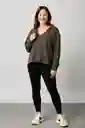 Sudadera Hoodie Oversize Gris Ceniza Luxe