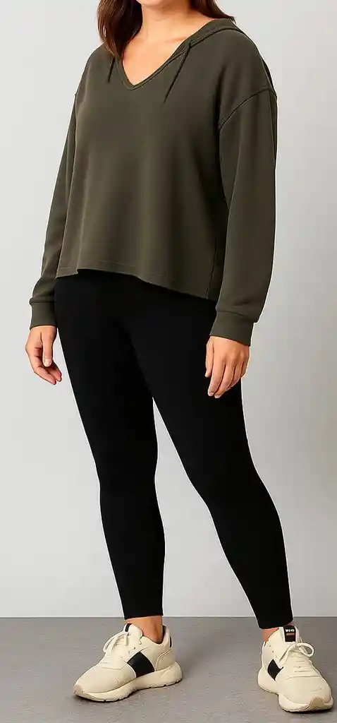 Sudadera Hoodie Oversize Gris Ceniza Luxe