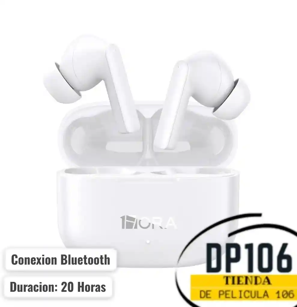 Audifonos Bluetooth 5.3 1hora Blancos