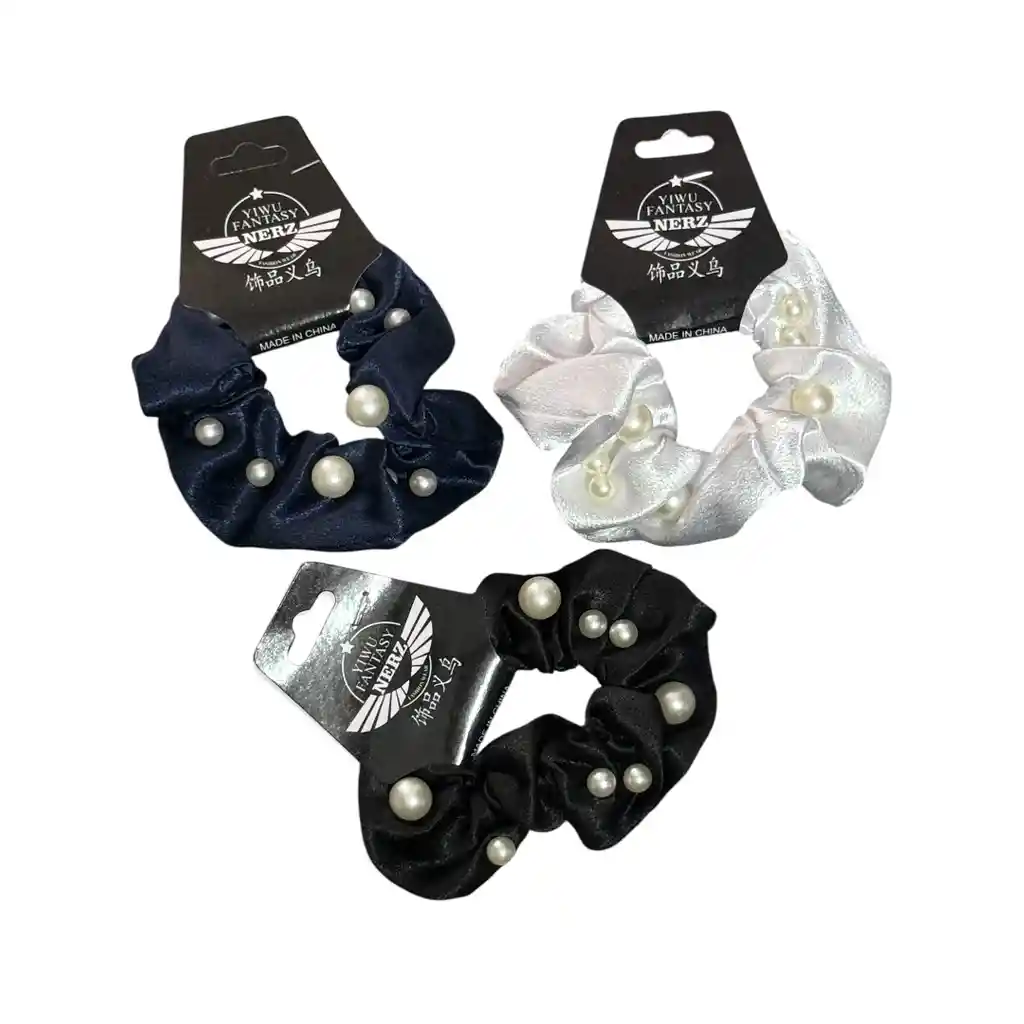 Bamba En Satin Con Perlas