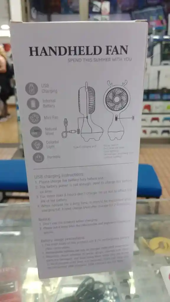 ¡adiós Al Calor! ☀️ Descubre Nuestro Ventilador Recargable De Mano Recargable Con Luz. Compacto, Potente Y Adorable. ¡tu Aliado Para Un Verano Fresco!