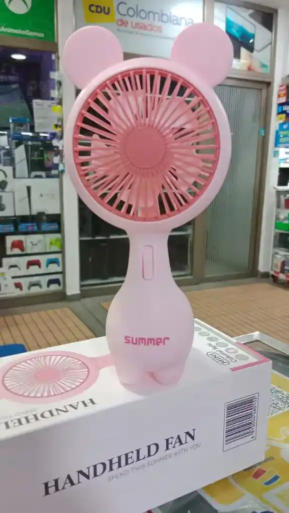 ¡adiós Al Calor! ☀️ Descubre Nuestro Ventilador Recargable De Mano Recargable Con Luz. Compacto, Potente Y Adorable. ¡tu Aliado Para Un Verano Fresco!