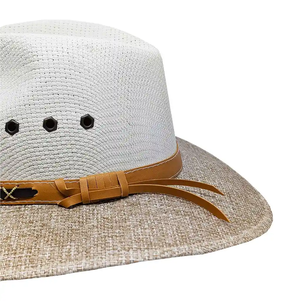 Sombrero Aguadeño Tradicional Paisa Panama Playa Hombre Mujer Blanco Talla 4/m - 55 Cm