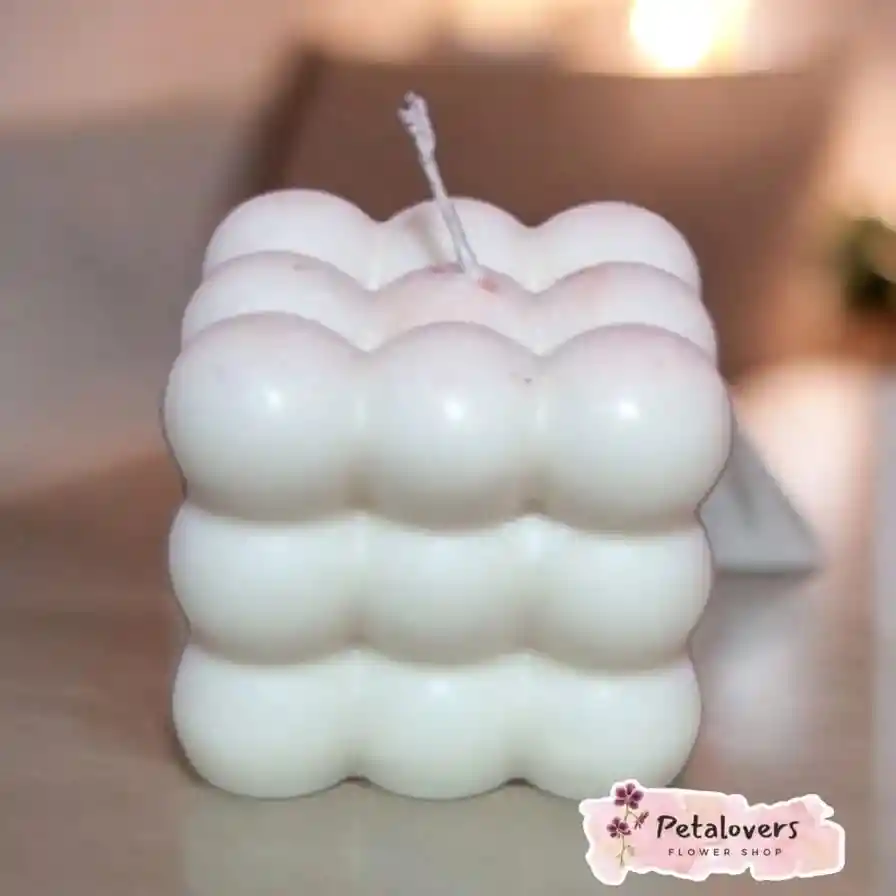 Velas Cubo Blanca