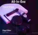 Micrófono Profesional Usb Condensador Sf-666r Con Iluminación Rgb, Soporte Estable, Filtro Antipop Y Plug & Play Para Gamers Y Streamers