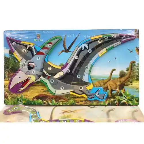 Rompecabezas Didactico - Pteranodon Numeros, Grande