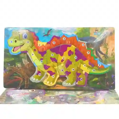 Rompecabezas Didactico - Stegosaurus Numeros, Grande