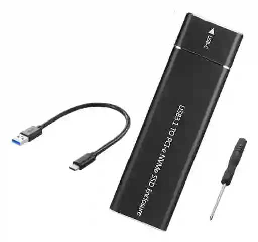 Caja Externa Case Ssd Disco Solido Usb 3.0 Nvme M.2 M2 Color Negro