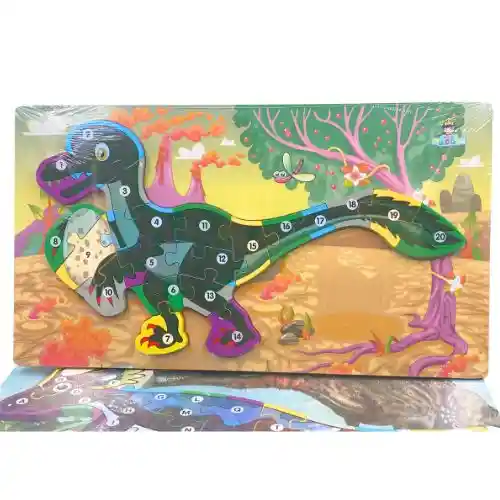 Rompecabezas Didactico - Utahraptor Numeros, Grande