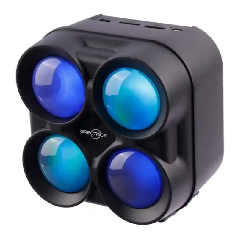 Parlante Bluetooth Greatnice Gts-1835 Luces Led Flame Light – Usb, Fm, Recargable