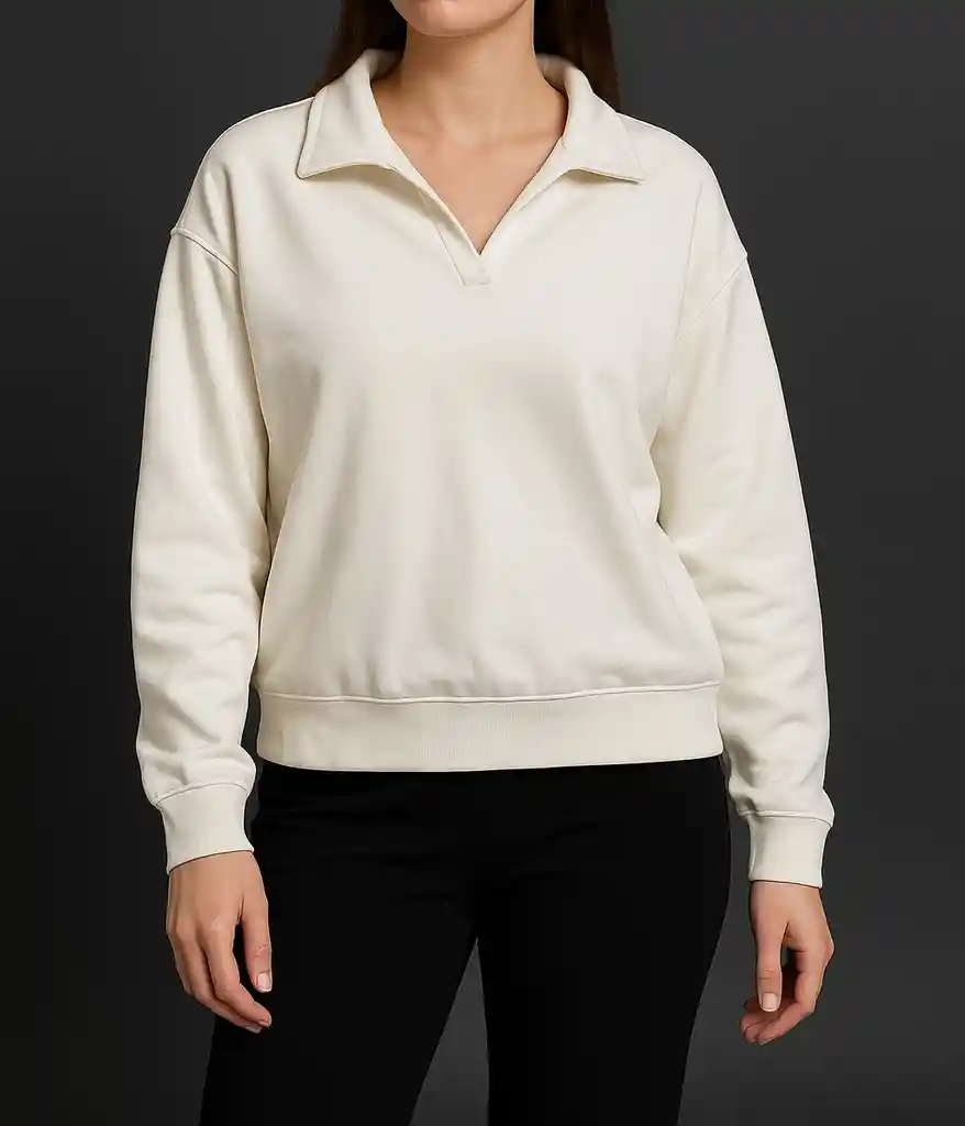 Sudadera Blanca Nube Real