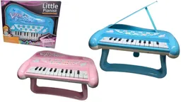 Piano Musical Bebe Juguete Luz Sonido Color Rosa Azul Niños
