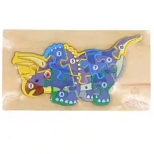 Rompecabezas Didactico - Triceratops Numeros, Pequeño