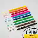 Plumones Doble Punta Kores 2 En 1 X 10 Marcadores