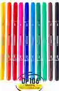 Plumones Doble Punta Kores 2 En 1 X 10 Marcadores