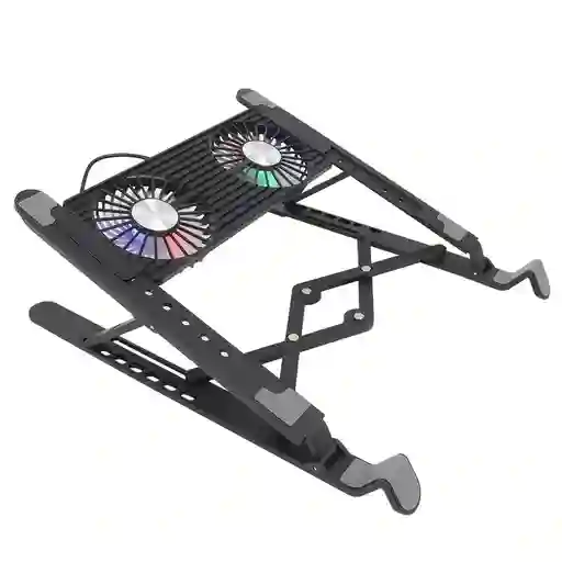 Soporte De Escritorio Para Ordenador Portátil, Ventiladores De Refrigeración Duales, Almohadilla De Refrigeración, Estante De Soporte Plegable, Componentes De Ordenador, Soporte Plegable Para Mesa
