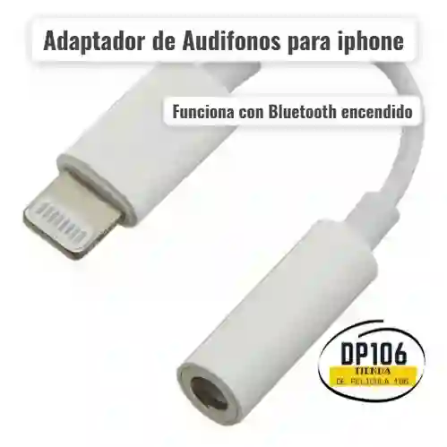 Adaptador De Audifonos Iphone Audio Lightning