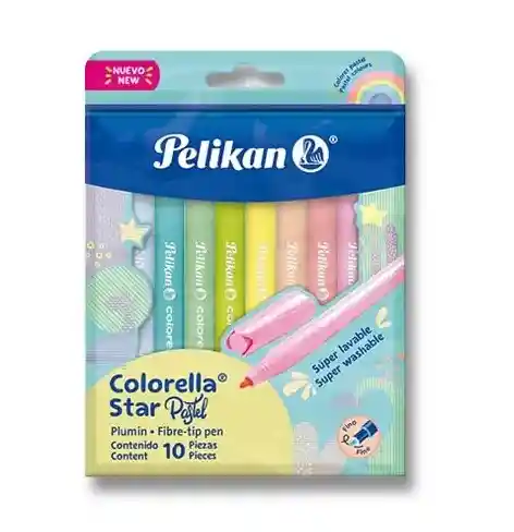 Marcadores X 12 Pelikan Colores Pasteles