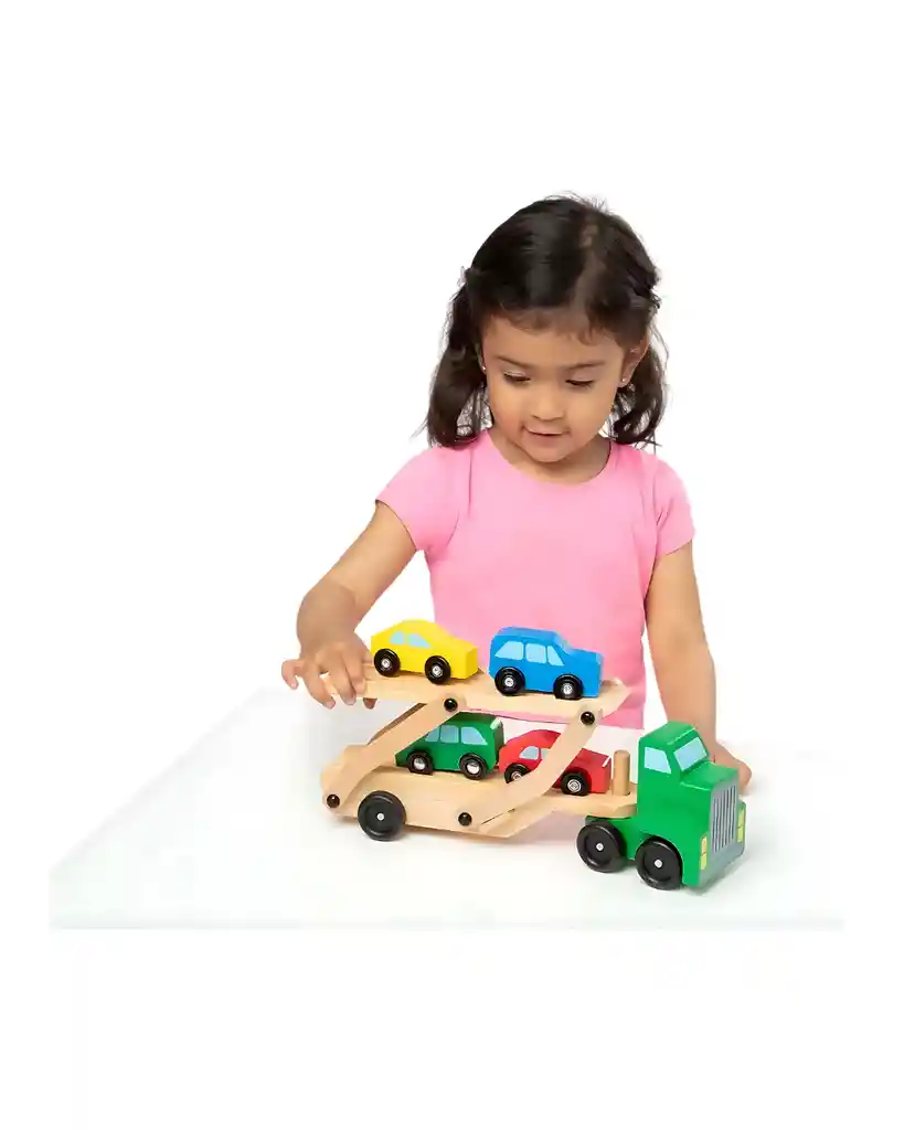 Camión Transportador De Autos De Madera – Double Decker