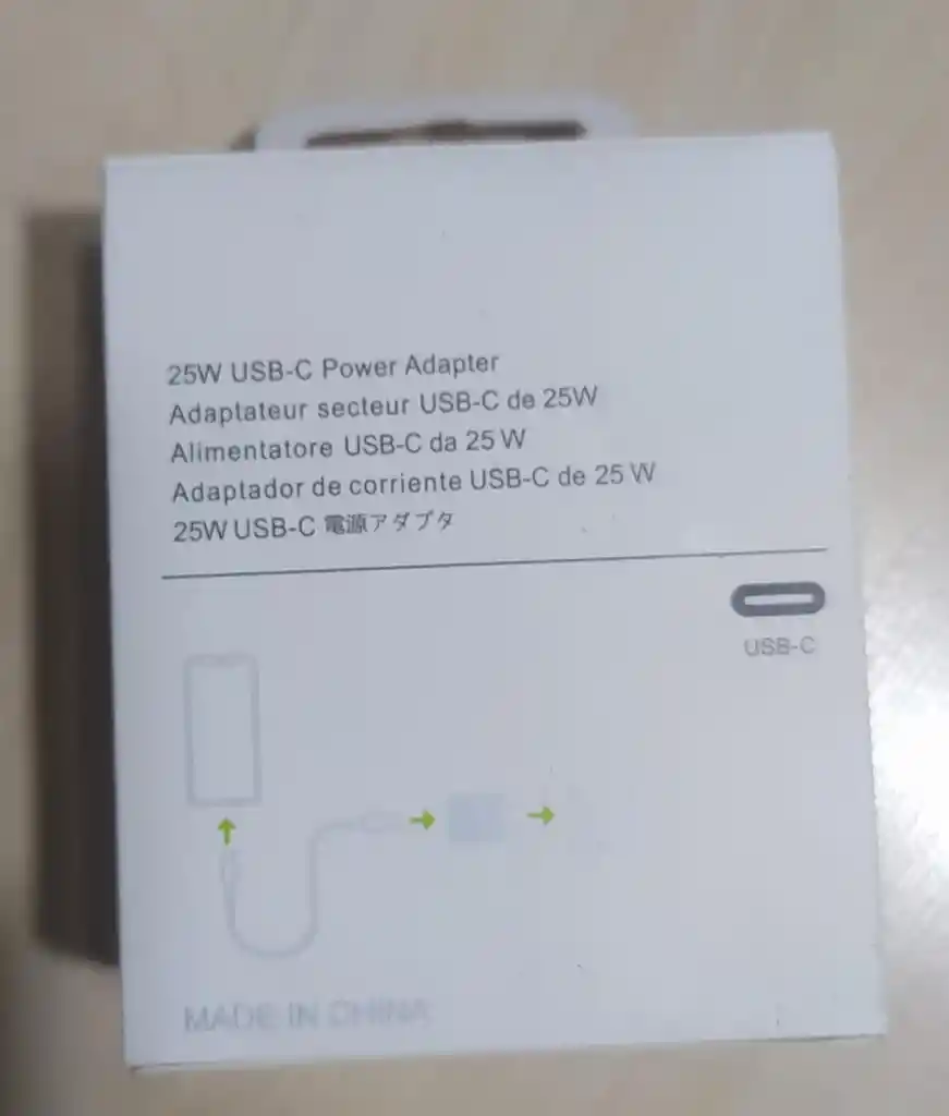 Cabezote Cargador Para Iphone Usb-c 25w Power Adapter