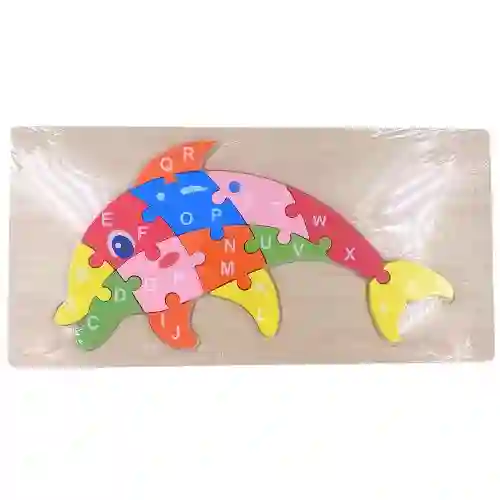 Rompecabezas Didactico - Delfin Abecedario, Mediano