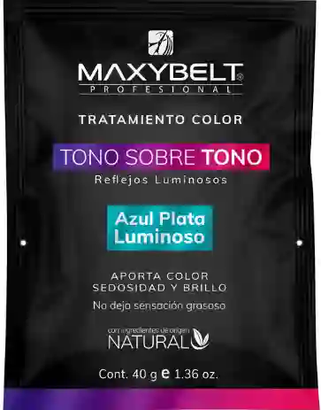 Maxybelt Sachet Tono Sobre Tono Azul Plata Luminoso