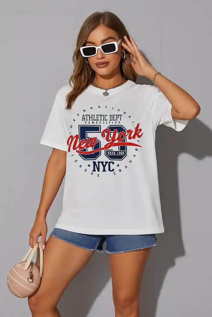 Camisa Oversized Tee Nyc Spirit