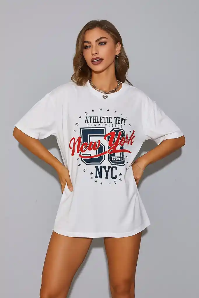 Camisa Oversized Tee Nyc Spirit