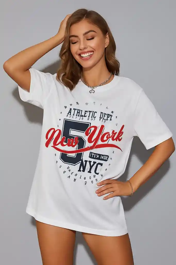 Camisa Oversized Tee Nyc Spirit
