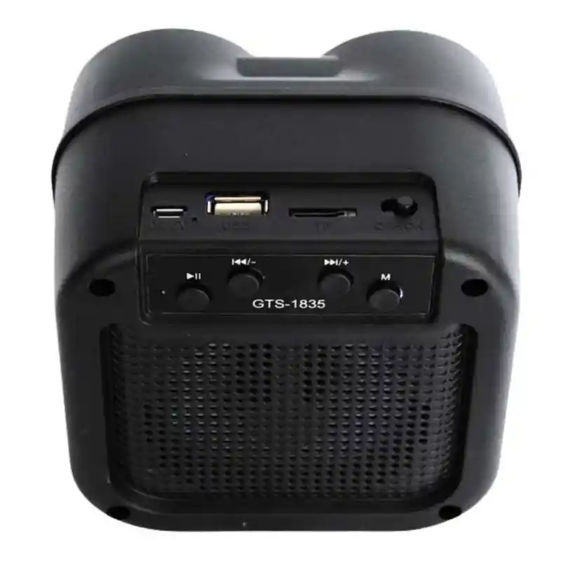 Parlante Bluetooth Greatnice Gts-1835 Luces Led Flame Light – Usb, Fm, Recargable