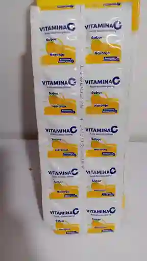 Vitamina C Naranja X 10 Tab Masticable