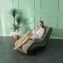 Sofa Sillon Inflable Portatil Con Reposa Brazo Y Bomba Inflador Beige