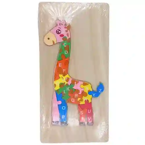 Rompecabezas Didactico - Jirafa Abecedario, Mediano