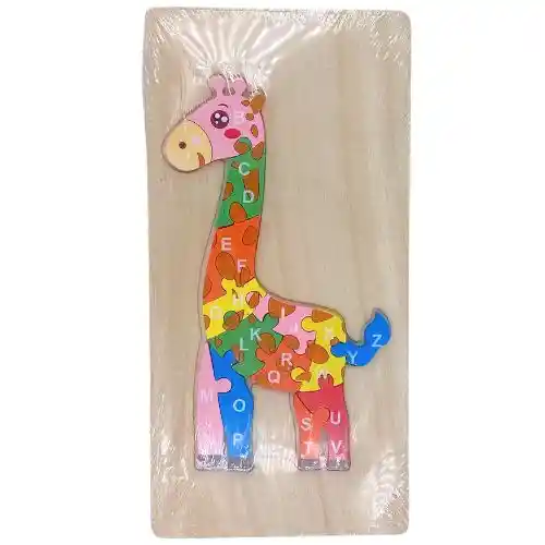 Rompecabezas Didactico - Jirafa Abecedario, Mediano